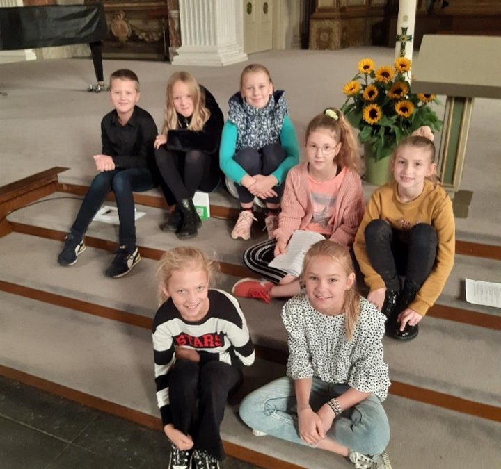 Bezoek van kinderen van De Eshof