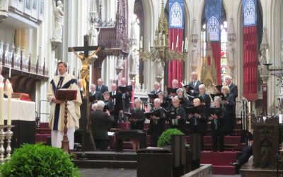 Het Sint Martinuskoor verzorgde de Mariaviering in de Sint Jan te Den Bosch