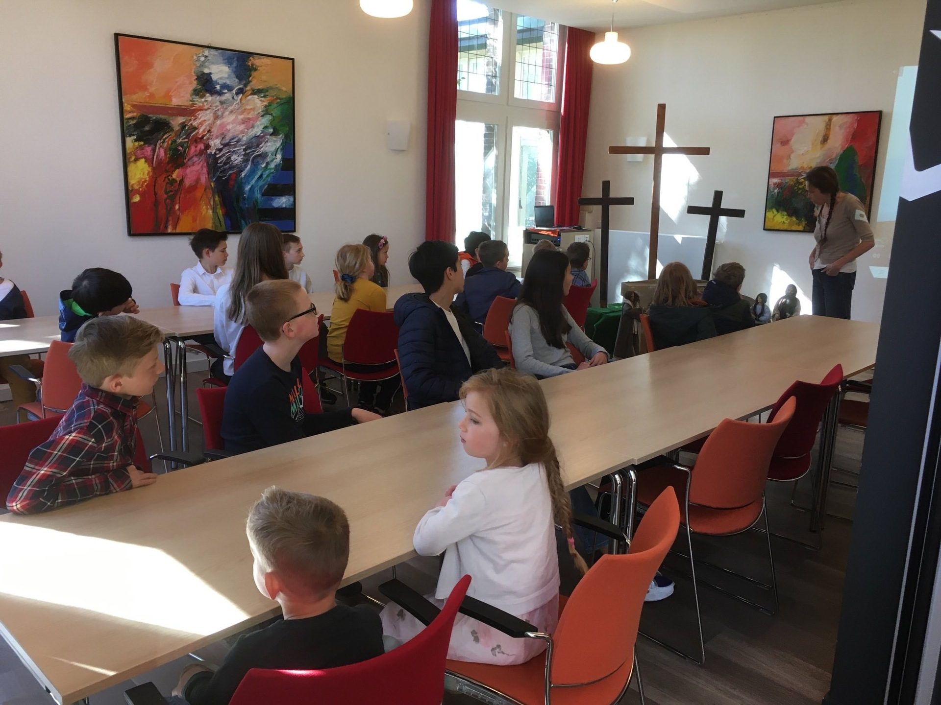 Kinderwoorddienst met vergeet-me-nietjes