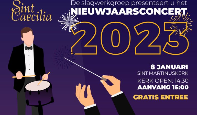 Het Nieuwjaarsconcert van de slagwerkgroep Sint Caecilia