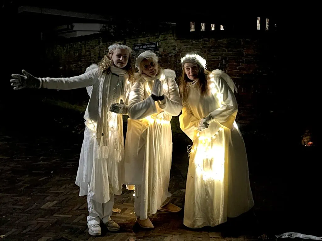 Kerstlichtjes in centrum Amersfoort