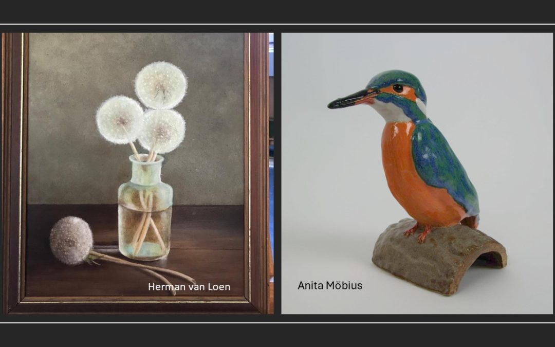 Expositie met keramiek van Anita Möbius en schilderijen van Herman van Loen