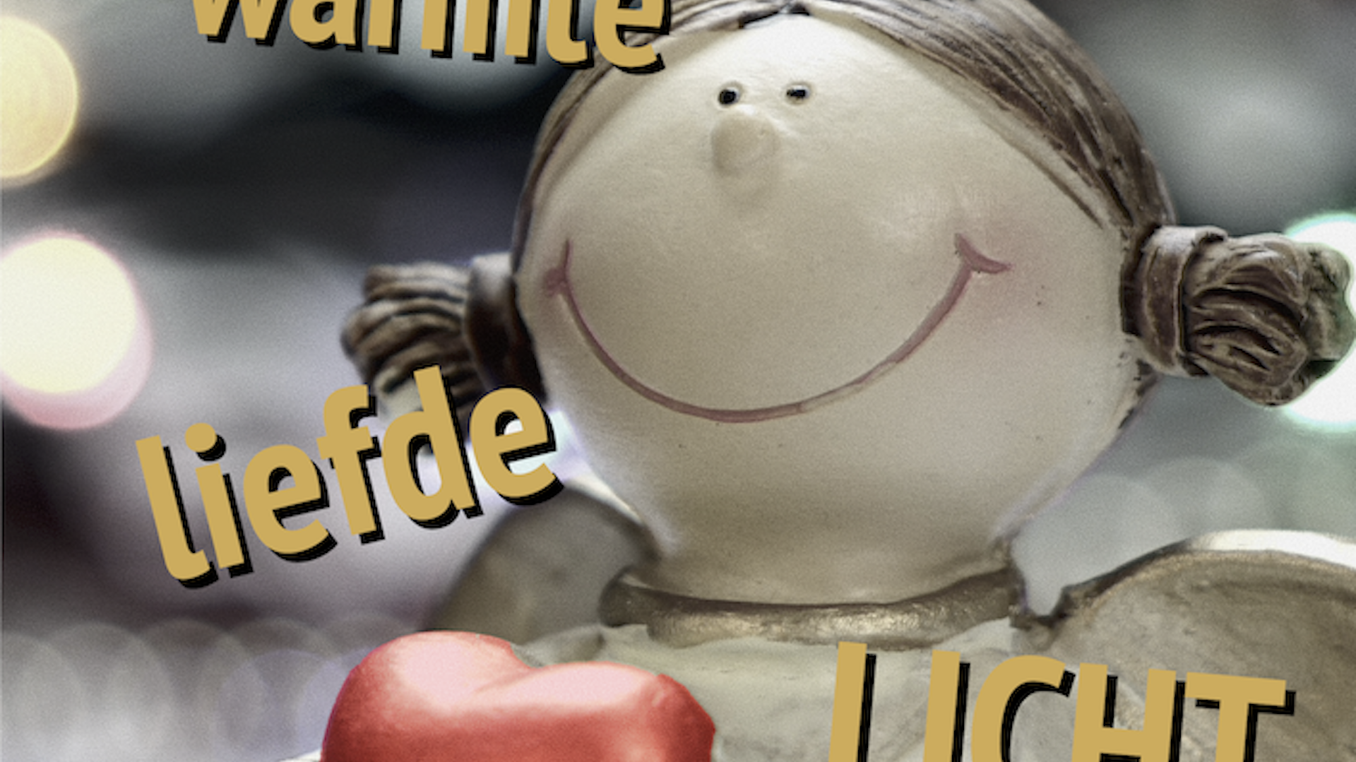 Posteractie voor warme Kerst