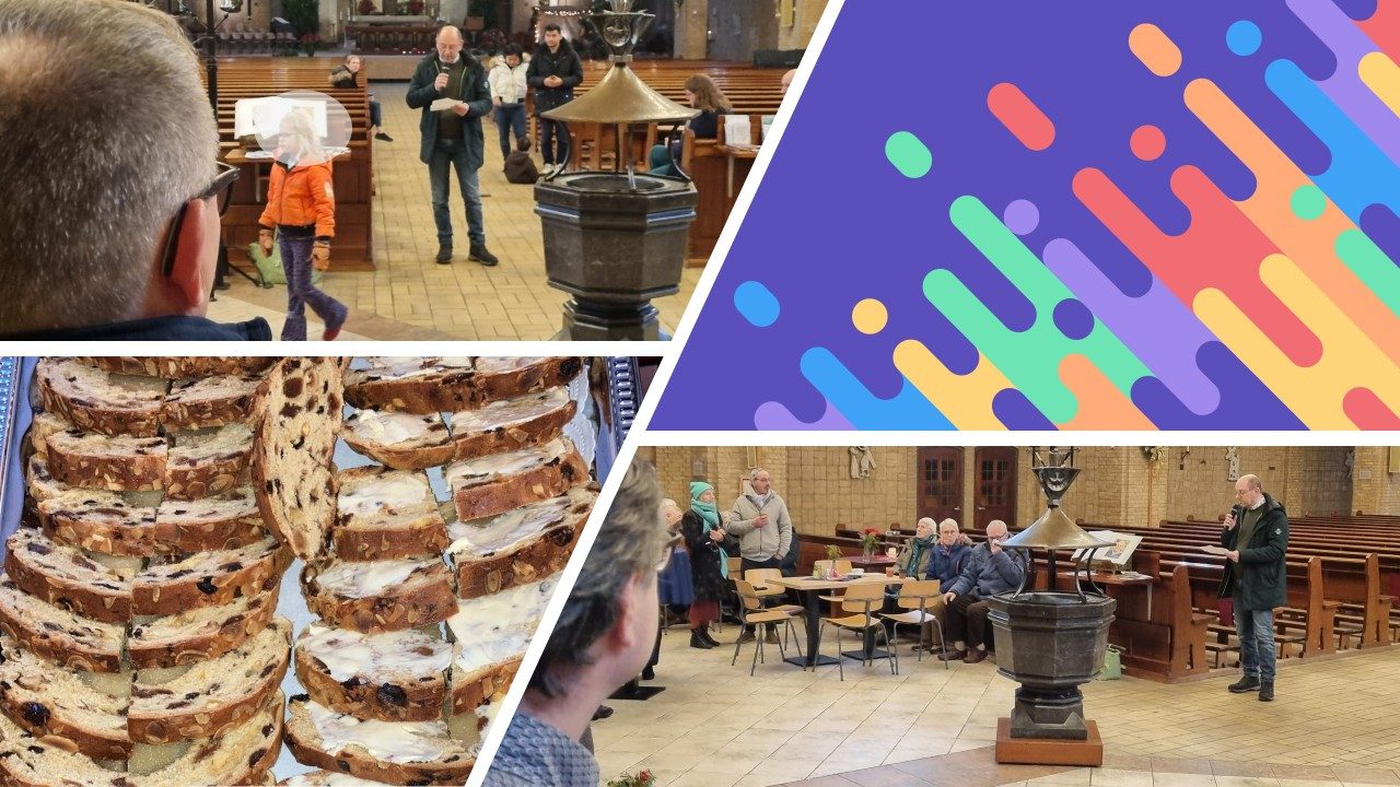 Beelden van en tijdens de Nieuwjaarstoespraak in de Martinus