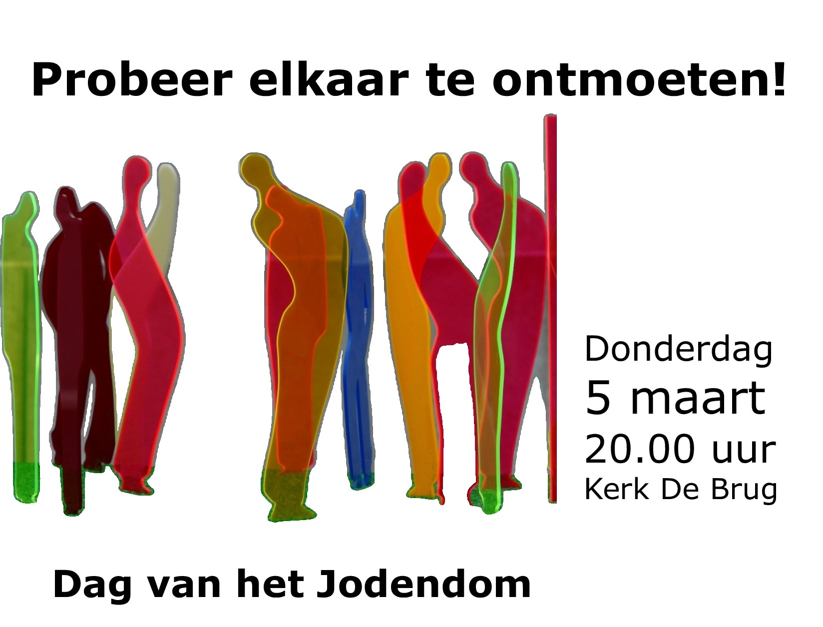 Probeer elkaar te ontmoeten! Dag van het Jodendom
